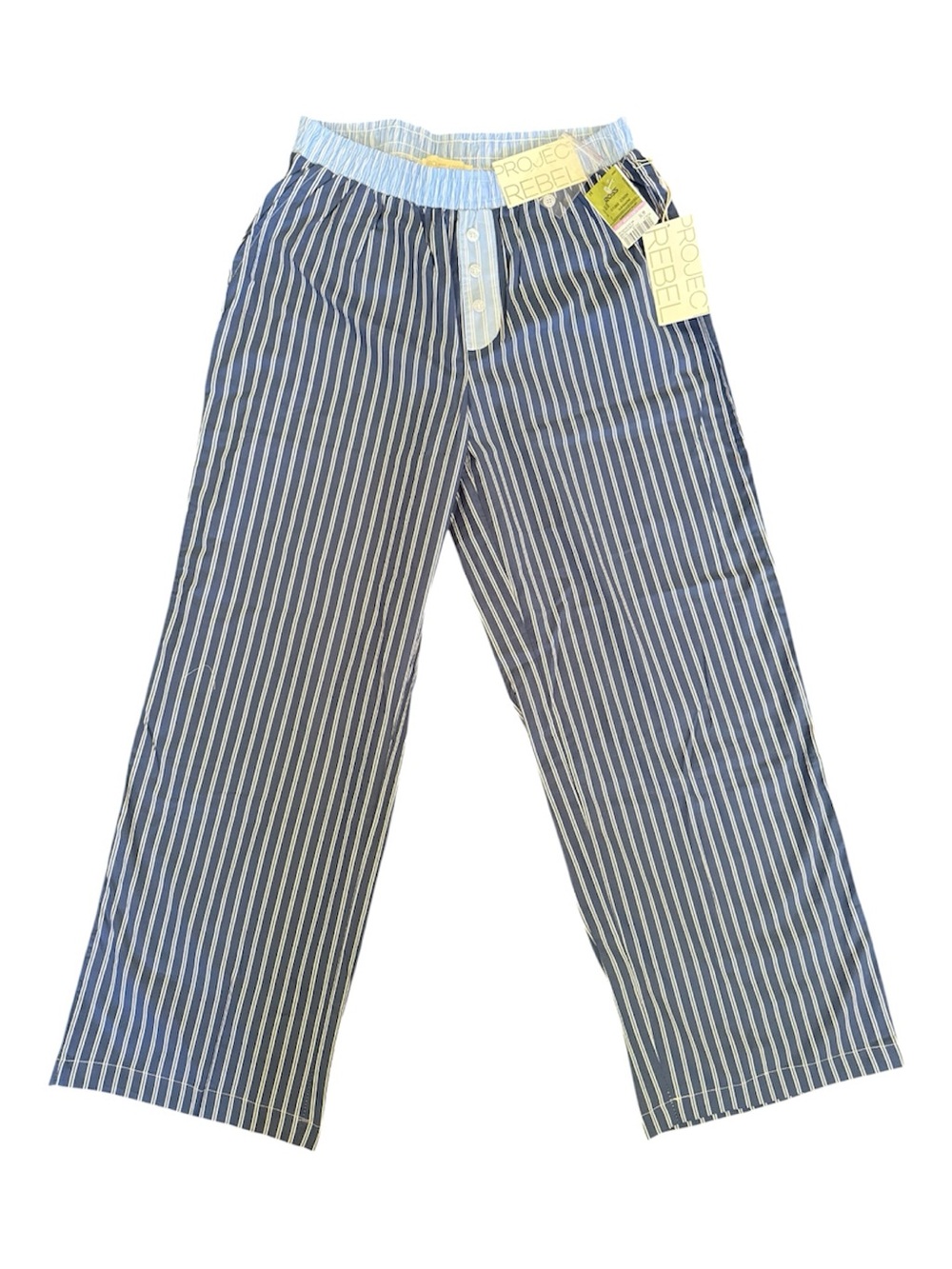 Project Rebel Blue & White Stripe Pajama Pants